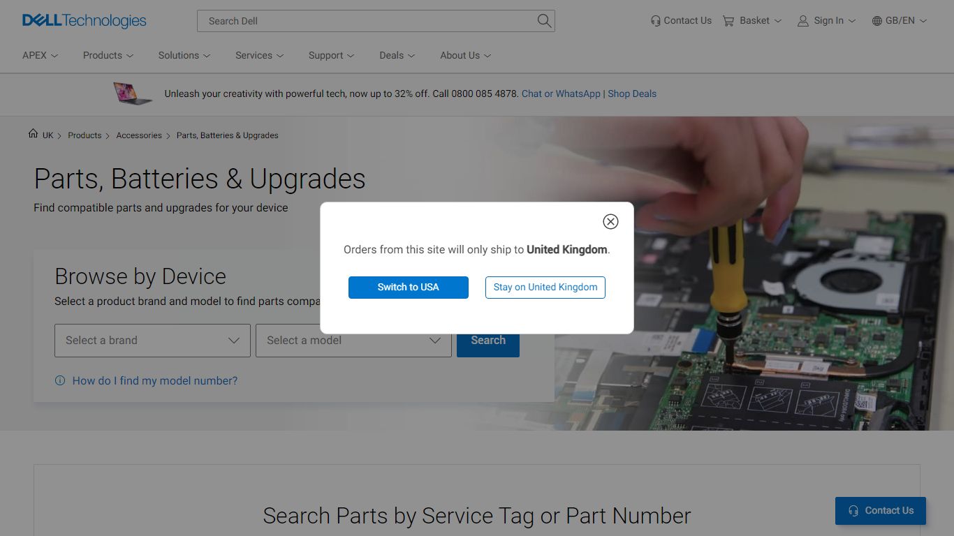 Find Parts & Upgrades for Your Dell Computer & more | Dell UK